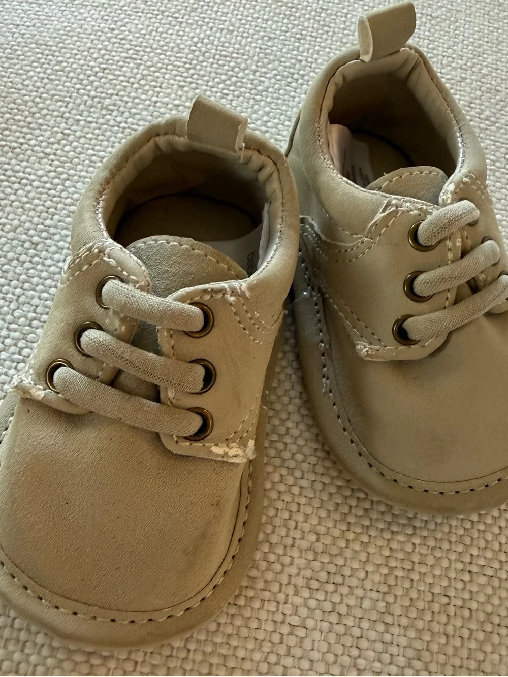✨ Baby Gap Faux Leather Lace-Up Oxfords - Size 0-3 Months✨
